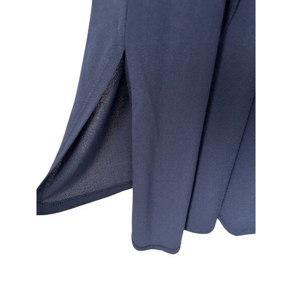 Lane Bryant Dress Womens Size 18/20 Blue Sleeveless Tie Back Crewneck Midi (2) - Picture 4 of 14